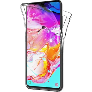 Samsung Galaxy A70 Kılıf 6 tarafı tam full koruma 360 Clear Soft - Şeffaf
