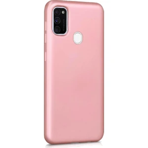 Samsung Galaxy M30s Mat Silikon Kılıf - Rose Gold