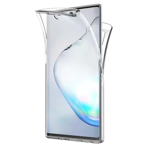 Samsung Galaxy Note 10 Kılıf 6 tarafı tam full koruma 360 Clear Soft - Şeffaf