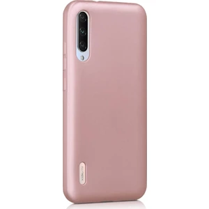 Xiaomi Mi 9 Lite Mat Silikon Kılıf - Rose Gold