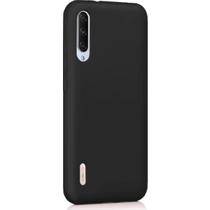 Xiaomi Mi 9 Lite Mat Silikon Kılıf - Siyah