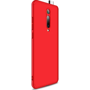 Xiaomi Mi 9T Kılıf Double Dip 360 Protective - Kırmızı