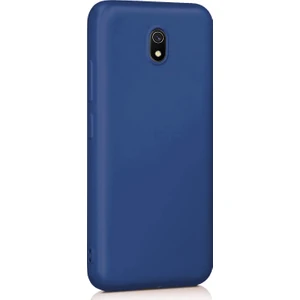 Xiaomi Redmi 8A Mat Silikon Kılıf - Lacivert