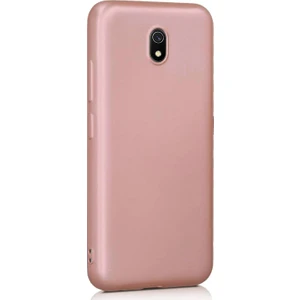 Xiaomi Redmi 8A Mat Silikon Kılıf - Rose Gold