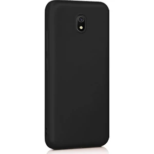 Xiaomi Redmi 8A Mat Silikon Kılıf - Siyah
