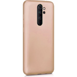 Xiaomi Redmi Note 8 Pro Mat Silikon Kılıf - Gold