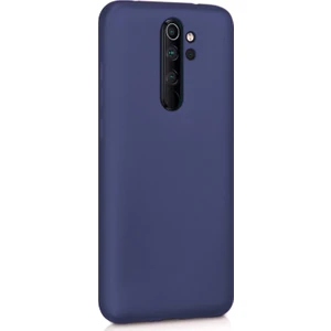 Xiaomi Redmi Note 8 Pro Mat Silikon Kılıf - Lacivert