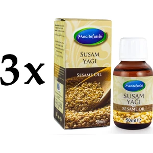 3'lü  Mecitefendi Susam Yağı 3 x 50 ml