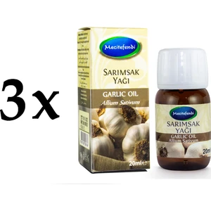 3'lü  Mecitefendi Sarımsak Yağı 3 x 20 ml