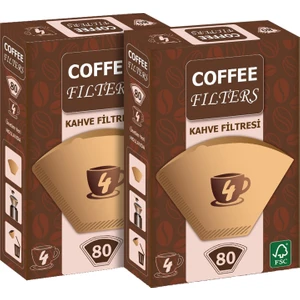 Coffee Filters Filtre Kahve Kağıdı No:4 80'li @ 2 Paket