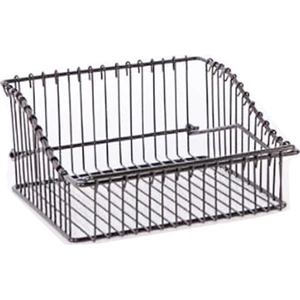 Siyah Metal Ferforje Çok Amaçlı Sepet 20 x 20 cm