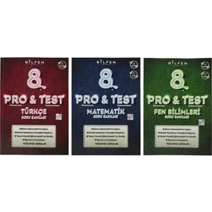 Bilfen Yayınları 8. Sınıf LGS Pro & Test Soru Bankası Seti 3 Kitap