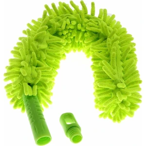 Turuncu Koli Mikrofiber Bükülebilen Toz Tüy Alma Temizleme Aparatı Fırçası Sopası