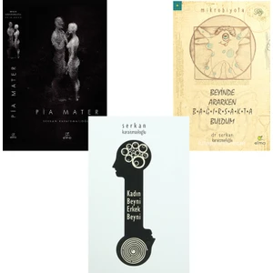 Pia Mater - Kadın Beyni Erkek Beyni - Beyinde Ararken Bağırsakta Buldum - 3 Kitap - Serkan Karaismailoğlu