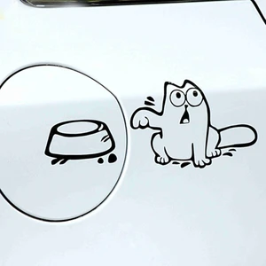 Komik Yakıt Kapağı Stickerı