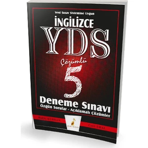 Pelikan Yayınları YDS  Çözümlü 5 Deneme Sınavı