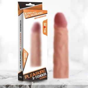 Realistik Penis Kılıfı Ten Rengi Uzatmalı