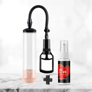 Lovetoy Vajina Başlıklı Penis Pompası dellay Sprey Jel 6'lı Prezervatif