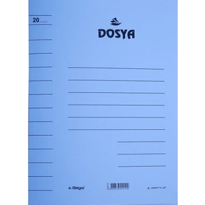 Karton Telli Dosya Avrupa 50 Adet Mavi Bm-463