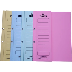 Yarım Kapak Karton Telli Dosya Avrupa 50 li Pembe Bm-462