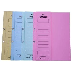 Yarım Kapak Karton Telli Dosya Avrupa 50 li Yeşil Bm-462