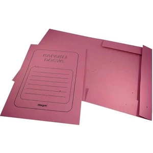 Kapaklı Dosya Karton 50 Adet Pembe (Telsiz)