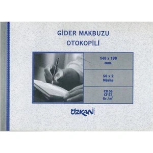Gider Makbuzu Otocopyli 50 x 2 Nüsha 12 Adet