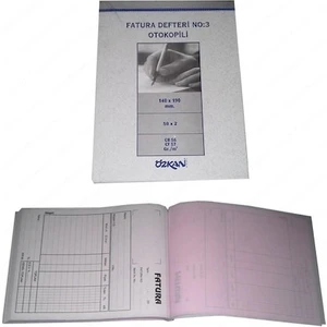 Fatura Defteri No.3 Otokopili 50*2 Nusha 12 Adet