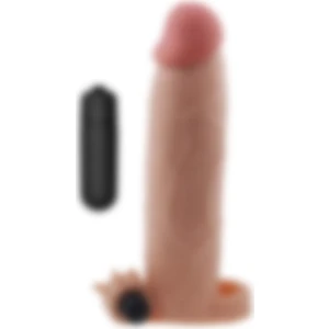 MeyraBest  Ultra Soft UR3 Doku 5.5 Cm Uzatmalı Titreşimli Penis Kılıfı Prezervatif