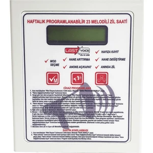 ZS10 Programlanabilir Okul Zil Saati 23 Melodi