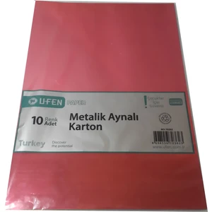 Metalik Aynalı Karton - 10'lu 10 Renk
