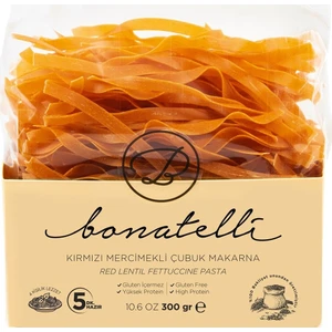 Kırmızı Mercimekli Çubuk Makarna 300 gr