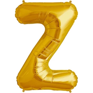 Z Harfi Altın Gold Folyo Balon Harf 100 cm