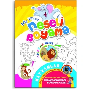 Neşeli Boyama - İngilizce Renkli Örnekli Boyama Kitabı