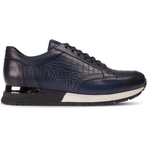 Deri Mavi Erkek Ayakkabı