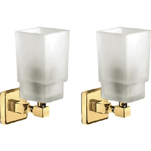 Çelik Banyo Kumru Çiftli Aplik Altın Renkli