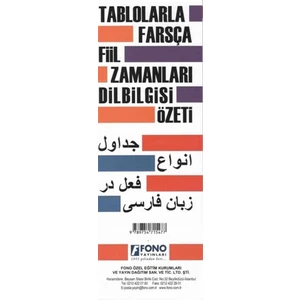 Fono Yayınları Tablolarla Farsça Fiil Zamanları Dil Bilgisi Özeti