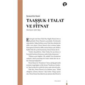 Taaşşuk-ı Talat ve Fitnat