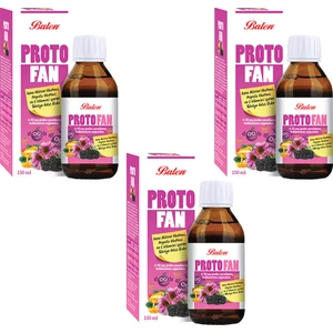 Protofan Kara Mürver Ekstresi, Propolis Ekstresi ve C Vitamini 150 ml x 3 Adet
