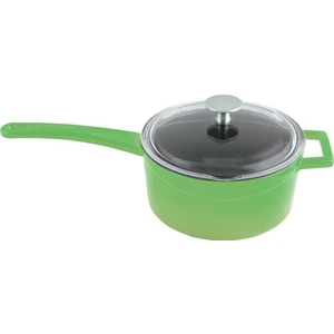 Döküm Süt/sos Tenceresi Çap(Ø) 16 cm Yeşil Cam Kapak