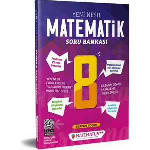 Matematus Yayınları 8. Sınıf Yeni Nesil Matematik Soru Bankası