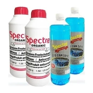 Kırmızı Antifriz 1.5 lt 2 adet + Cam Suyu 1 lt 2 adet