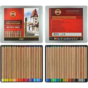 Koh-I Noor Gioconda Soft Pastel Boya Kalemi 48 Renk Metal Kutu