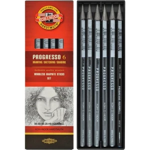 Koh-I Noor Progresso Ağaçsız Grafit Füzen Kalem 6'lı Set