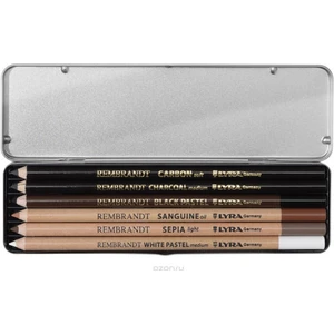 Rembrandt Karakalem Eskiz Çizim Seti 6'lı Metal Kutu