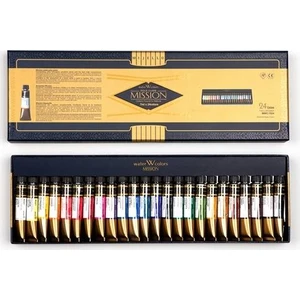 Mijello Mission Gold Class Pigment Tüp Suluboya Seti 7 ml x 24 Renk