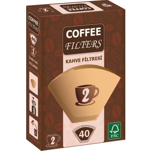 Coffee Filters Filtre Kahve Kağıdı No:2 40'lı Paket