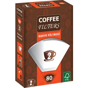 Coffee Filters Filtre Kahve Kağıdı No:2 80'li Paket