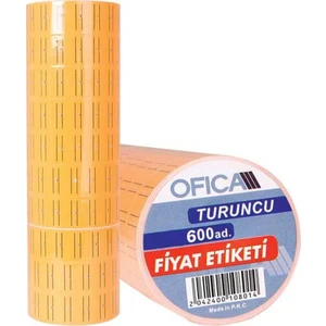 Fb-30 Turuncu Etiket 600lü Rulo - 10'lu Paket