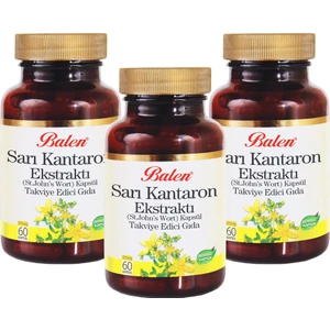 Sarı Kantaron Ekstraktı (St. John's Wort) Kapsül x 3 Adet